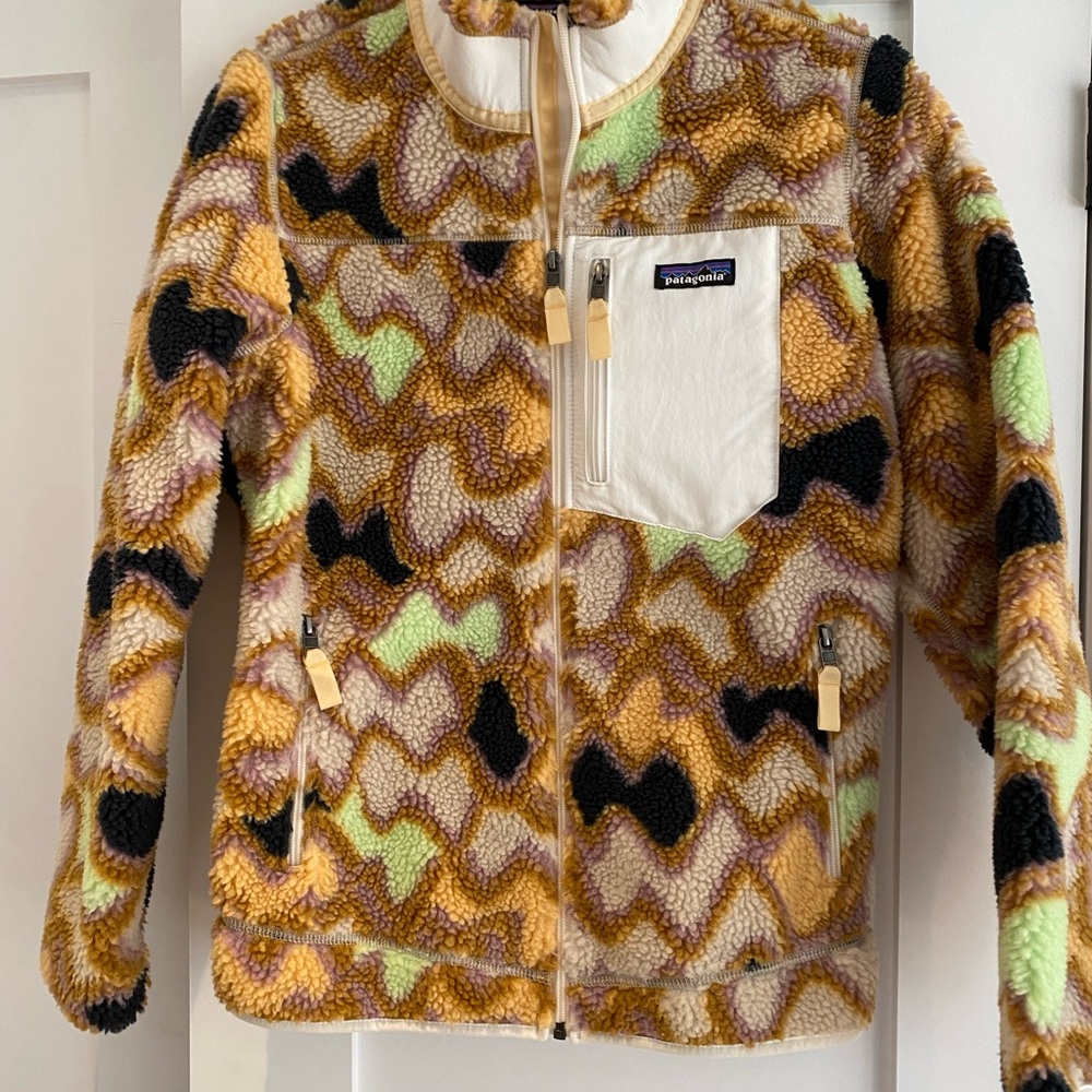 Patagonia Fleece Jacket with Earthy Tones
